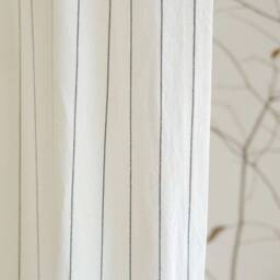 Osborn Linen Sheer Curtain, 2 Colors, Cotton White Curtain For Bedroom Living Room, Custom Panel, 1Pc - thumbnail 3