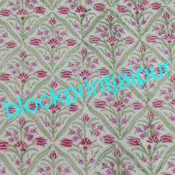 Hand Block Print Cotton Reversible Quilt Dohar, Summer Blanket, Cotton Quilt, King Size Quilt, Blanket & Throws, Cotton Double Bed - thumbnail 2