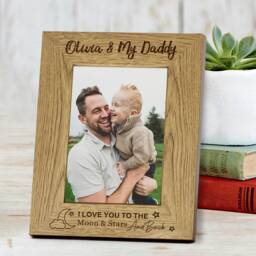 "Personalised Photo Frame Custom Gifts For Dad Daddy Fathers Day Gifts Laser Engraved 7""x5" - thumbnail 2