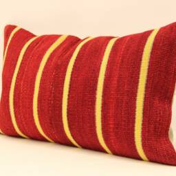 12x20 Turkish Kilim Lumbar Pillow Boho Pillow Bohemian Cushion Navajo Rugturkish Cover Armchair Case 4Oef-53 - thumbnail 3