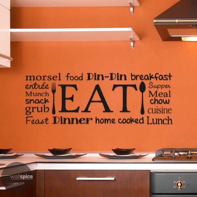 Eat Kitchen Collage Vinyl Wall Decal Sticker - image 1