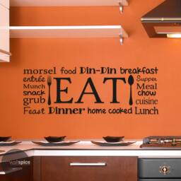 Eat Kitchen Collage Vinyl Wall Decal Sticker - thumbnail 1