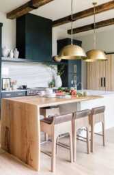 Set Of 2 Brass Dome Pendant Lights, Antique Kitchen Island Lighting