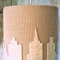 Beige Ceiling Lamp. Pendant Chandelier. Children's Lampshade. Children's Room Lighting - thumbnail 4