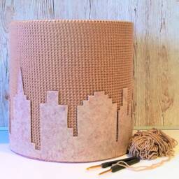 Beige Ceiling Lamp. Pendant Chandelier. Children's Lampshade. Children's Room Lighting - thumbnail 3