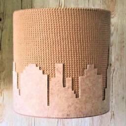 Beige Ceiling Lamp. Pendant Chandelier. Children's Lampshade. Children's Room Lighting - thumbnail 2