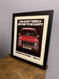 Mini Original 1979 Advert Framed Print, Unique Birthday Gift For All Mini Car Enthusiasts - A37