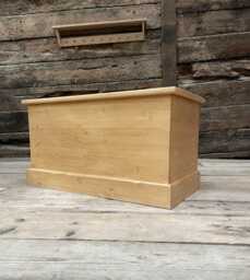 Hand Made Pine Blanket Box, Storage Chest, Trunk, Ottoman, Coffee Table, Toy Box - thumbnail 1