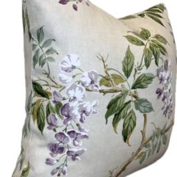 Colefax & Fowler Alderney Lilac/Green Cushion Cover Pillow Double Sided - thumbnail 3