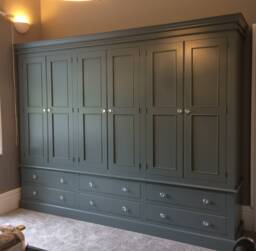 Wardrobe - 6 Door Drawer Edwardian Style - thumbnail 1
