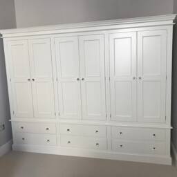 Wardrobe - 6 Door Drawer Edwardian Style - thumbnail 3