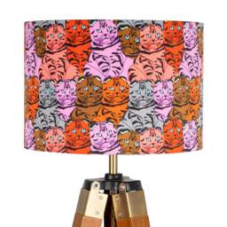 Cat Lampshade Drum Lamp Shade - Cats Shade, Kittens, Feline, Decor, Ceiling Lamp, Table 25cm 30cm 35cm 40cm 45cm