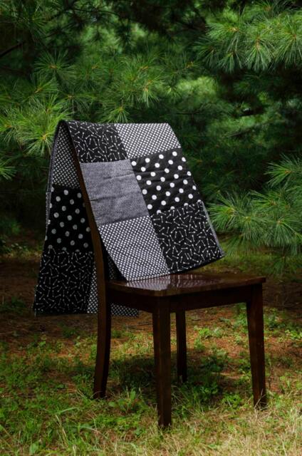 Black & White Baby Quilt, Classic Nursery Bedding, Baby Boy Quilt, Girl Shower Gift, New Baby, Mom, Neutral Gift - image 1
