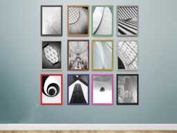 Thin Black Photo Frame - A2, A3, A4, A5, Handmade Picture Frames, Various Sizes, Home Decor Wall Art , Anniversary Gift Birthday - thumbnail 1