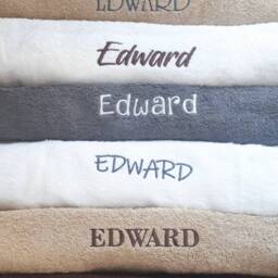Personalized Gift Embroidered Towel/Monogrammed Wedding Gift Baby Shower Custom Embroidery Text Color Wording - thumbnail 2