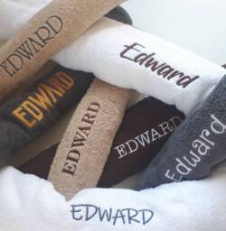 Personalized Gift Embroidered Towel/Monogrammed Wedding Gift Baby Shower Custom Embroidery Text Color Wording
