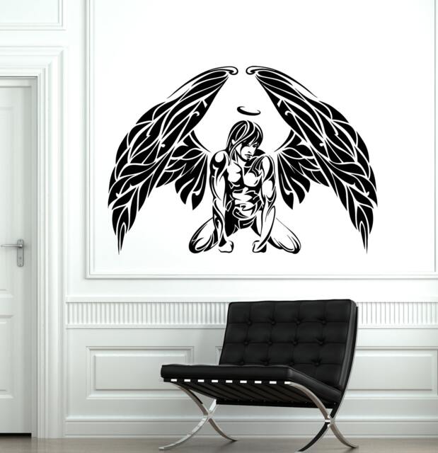 Wall Vinyl Angel Romantic Decal For Bedroom Mural Sticker 1781Dz - image 1