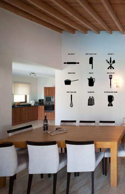 Kitchen Puns Vinyl Wall Decal - Humorous Art Stickers - image 1