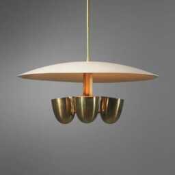 Mid Century Italian Sputnik Chandelier 1950S Modern Raw Brass 4-Light Pendant Ceiling Fixture Kalmar Dining - thumbnail 2