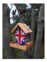 Union Jack Bird Feeder