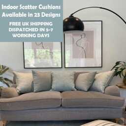 Indoor Scatter Cushions - Customised Sizes Home Decor Made in UK By Rooms By Me - thumbnail 2