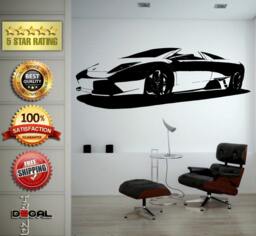 Sports Exotic Racing New Old School Muscle Car Vehicle Wall Vinyl Sticker Mural Room Decor L1831 - thumbnail 1