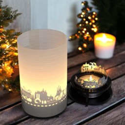 Erfurt Premium Gift Box Beautiful Motif Candle With Skyline Projection - Ideal Souvenir For Fans Shadow Play Delight - thumbnail 2