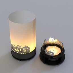 Erfurt Premium Gift Box Beautiful Motif Candle With Skyline Projection - Ideal Souvenir For Fans Shadow Play Delight - thumbnail 4