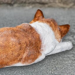 Relaxed Kitty Statue Concrete Cat Figurine Cute Kitten Sculpture Handmade Memorial Decor Stone Pet Ornament Garden Lover Gift - thumbnail 4