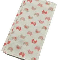 Organic Cotton Coral Elephants Lovey Blanket - Baby Security Snuggle Toy - thumbnail 2