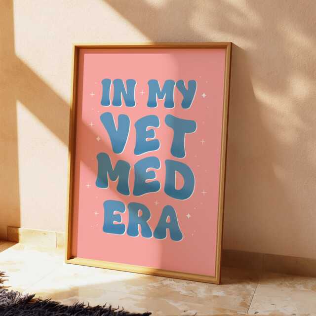 In My Vet Med Era Print - Print, Assistant Gift, Gifts, For Veterinary Assistant, Receptionist Gifts - image 1