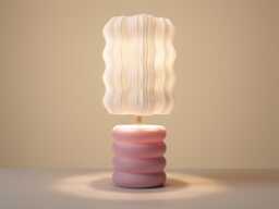 Audrey Wavy Mushroom Table Light - Retro 70S Bubble Decor 3D Printed Bedside Lamp - thumbnail 1