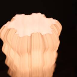 Audrey Wavy Mushroom Table Light - Retro 70S Bubble Decor 3D Printed Bedside Lamp - thumbnail 3