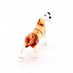 Hand Blown Glass Miniature Deer Hind Animal Brown Transparent Tiny Figurine Statue Decoration Collectible Small Craft Painted Figure Deco - thumbnail 3