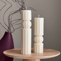 Roman Pillar Soy Wax Candle Set Minimalist Home Decor - thumbnail 1