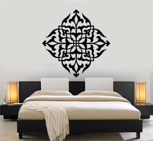 Wall Vinyl Decal Mandala Pattern Symbol Of Universe Cosmos Indian Religious Spiritual Modern Home Decor - #1179Dz - image 1