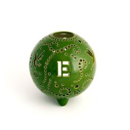 Hummingbird Tea Light Holder Personalized Ceramic Candle Lantern - thumbnail 3
