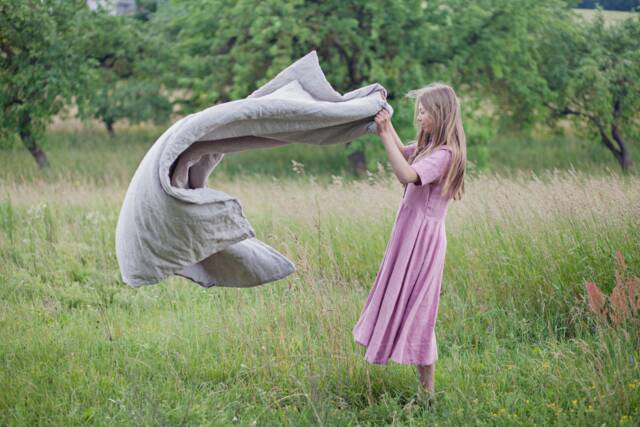 Linen Duvet Cover 155x220 cm. 100% Softened Linen. - Us Duty Paid - image 1