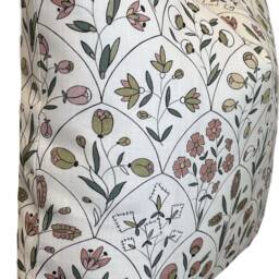 Schumacher Indoor/Outdoor Frances Scallop Floral Petal Cushion Cover Pillow Double Sided - thumbnail 3