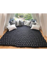 Braided Rug Mat Floor Cushion Giant Pillow Floor Seating Custom - thumbnail 1