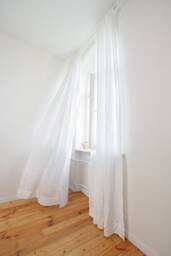 Handmade Linen Curtain Panel Set Semi-Sheer Rod Pocket Curtains