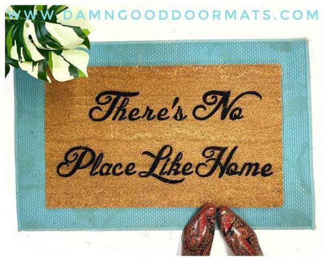There's No Place Like Home Doormat - Wizard Of Oz Housewarming Gift - image 1