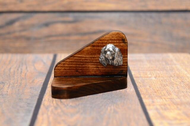 Cavalier - Wooden Candlestick With Dog, Souvenir, Decoration, Limited Edition, Collection - image 1