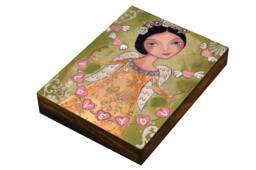 Angel Portrait, I Love You, Angel, Print On Wood Panel, Wall Decor By Evona - thumbnail 1