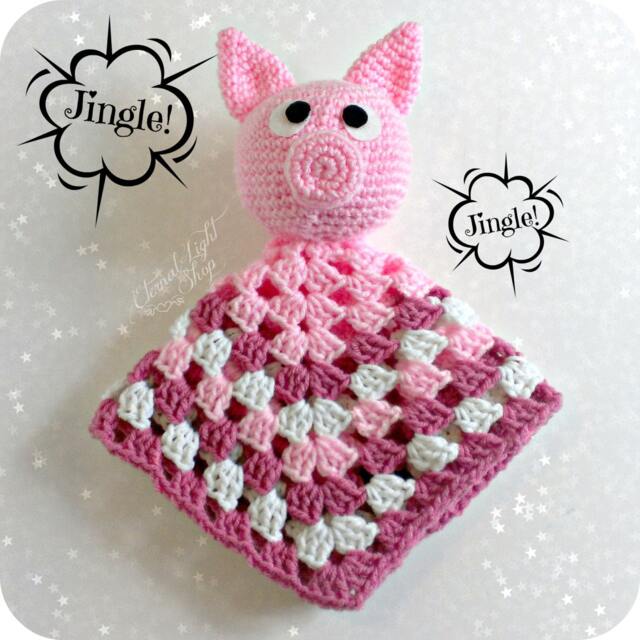 Baby Piggie Security Lovey Blanket - image 1