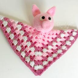 Baby Piggie Security Lovey Blanket - thumbnail 2