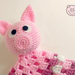 Baby Piggie Security Lovey Blanket - thumbnail 3