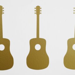 Acoustic Guitar/Rock Music Wall Art Decals/stickers - Various Colours & Sizes - thumbnail 3