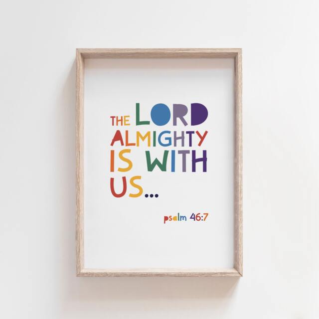 Christian Nursery Prints, Confirmation Gift, Kids Wall Art, Bible Verse Scripture Girls Bedroom, Boys Bedroom - image 1