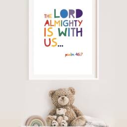 Christian Nursery Prints, Confirmation Gift, Kids Wall Art, Bible Verse Scripture Girls Bedroom, Boys Bedroom - thumbnail 2